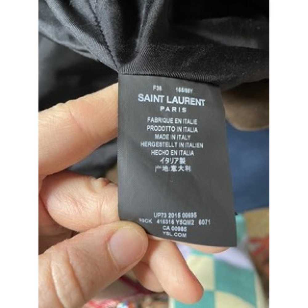 Saint Laurent Leather biker jacket - image 4