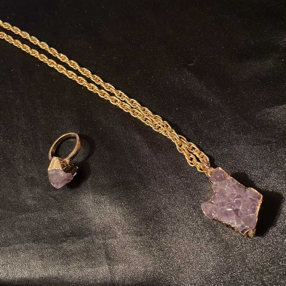 Avant Garde × Chain × Jewelry Amethyst necklace a… - image 7
