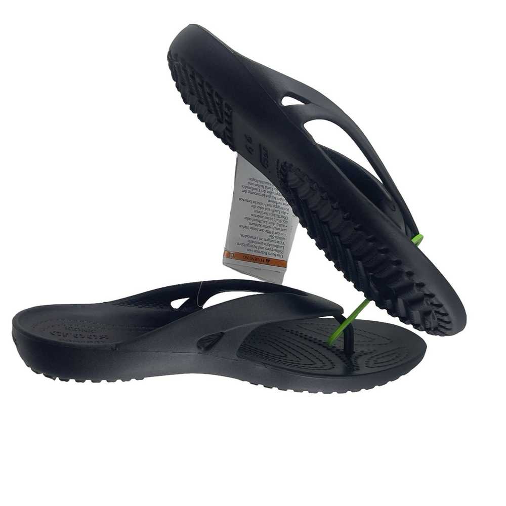 Crocs Crocs Kadee II Flip Flops Black Women Size … - image 2