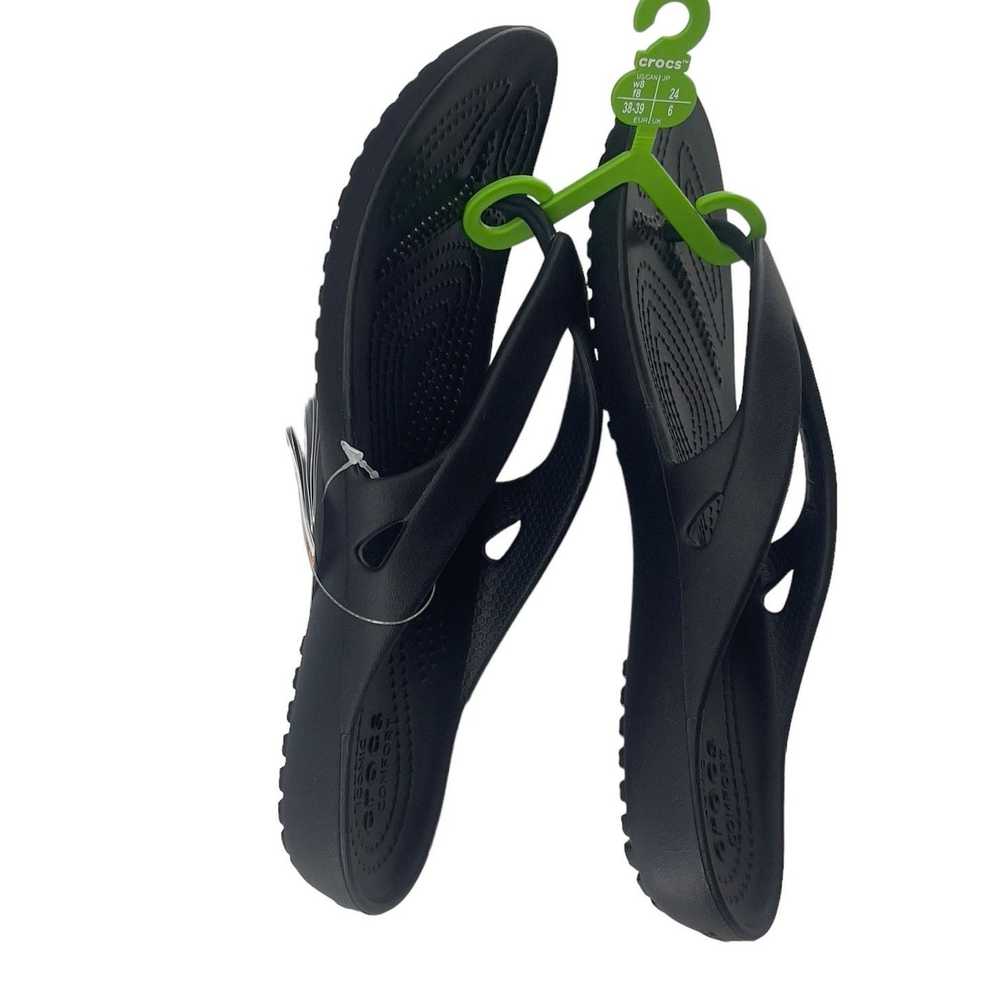 Crocs Crocs Kadee II Flip Flops Black Women Size … - image 3