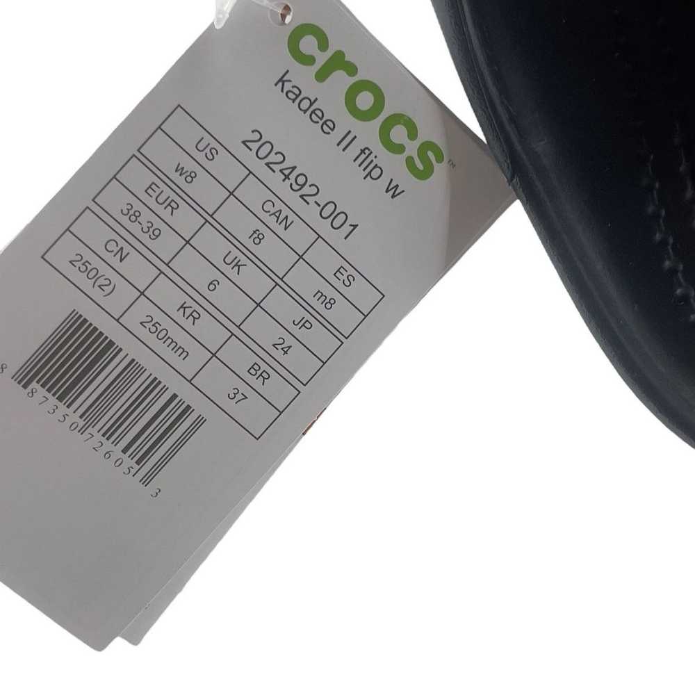 Crocs Crocs Kadee II Flip Flops Black Women Size … - image 7