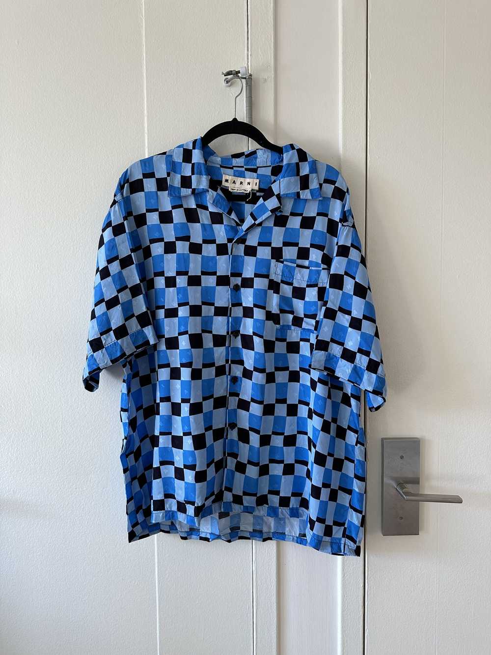 Marni Marni Checkered Camp Collar Shirt - image 1