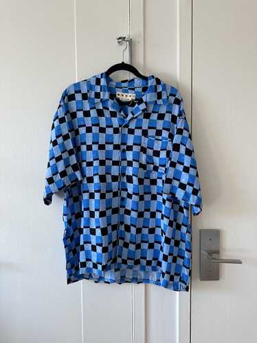 Marni Marni Checkered Camp Collar Shirt - image 1