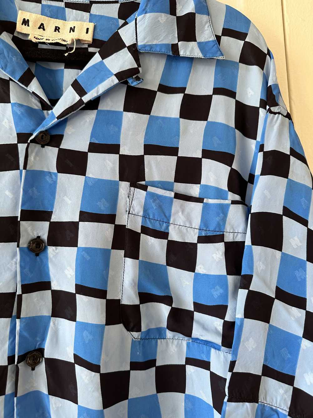 Marni Marni Checkered Camp Collar Shirt - image 2