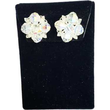 LAGUNA AB Aurora Borealis Clusters Clips Earrings… - image 1