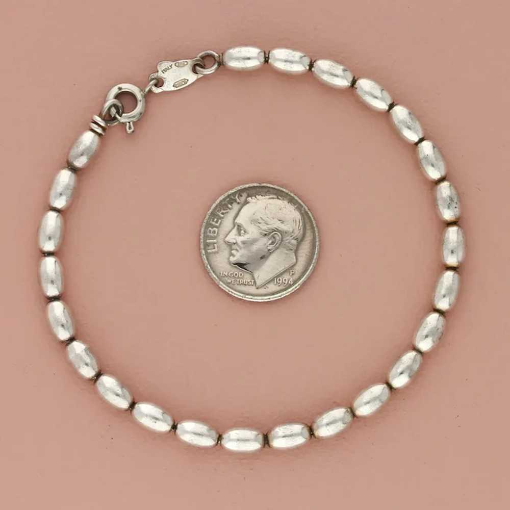 Stefani St Jacques Sterling Silver 4mm Rice Bead … - image 4