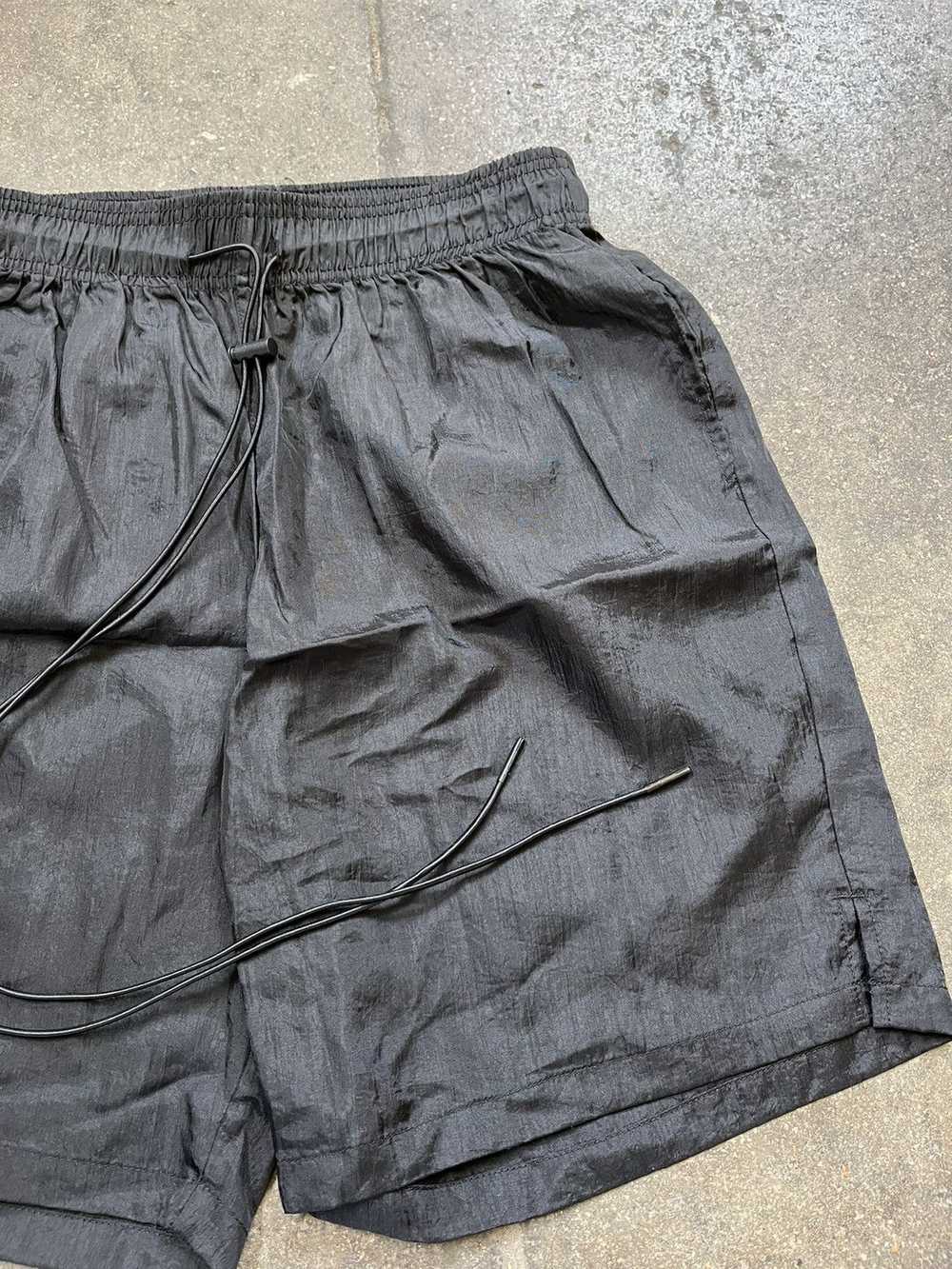 Streetwear × Vintage Crinkle Nylon Shorts Black - image 2