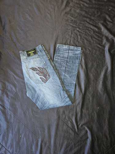 Phat Farm Vintage phat farm pants with cool embro… - image 1