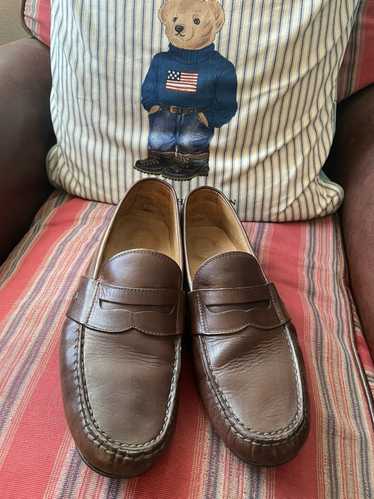 Ralph Lauren Black Label Leather Driving Loafer