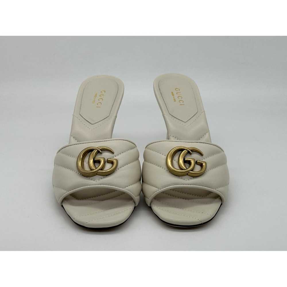 Gucci Marmont leather mules - image 5