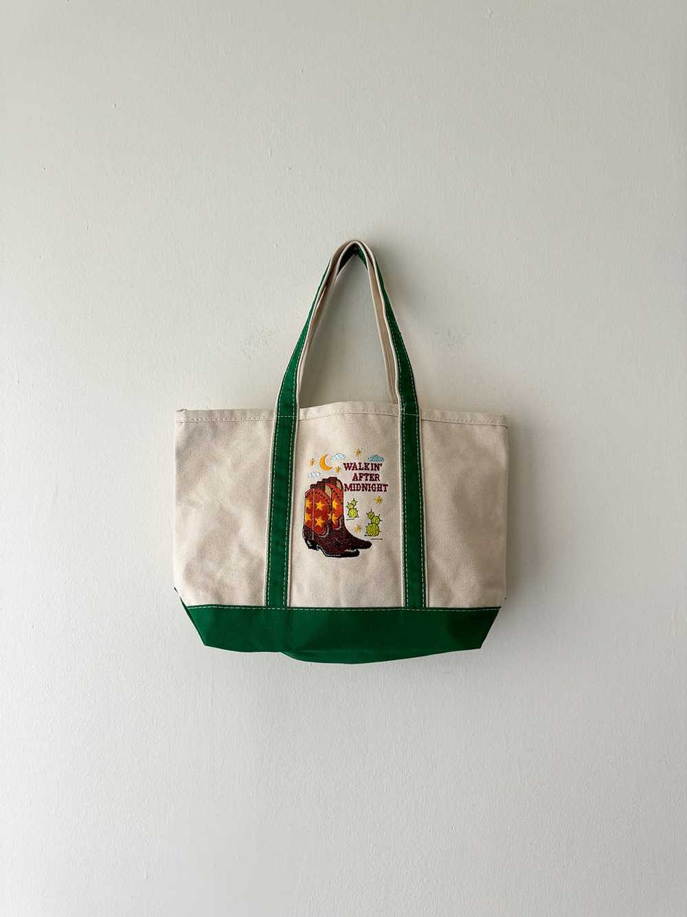 Embroidered Canvas Tote - image 1