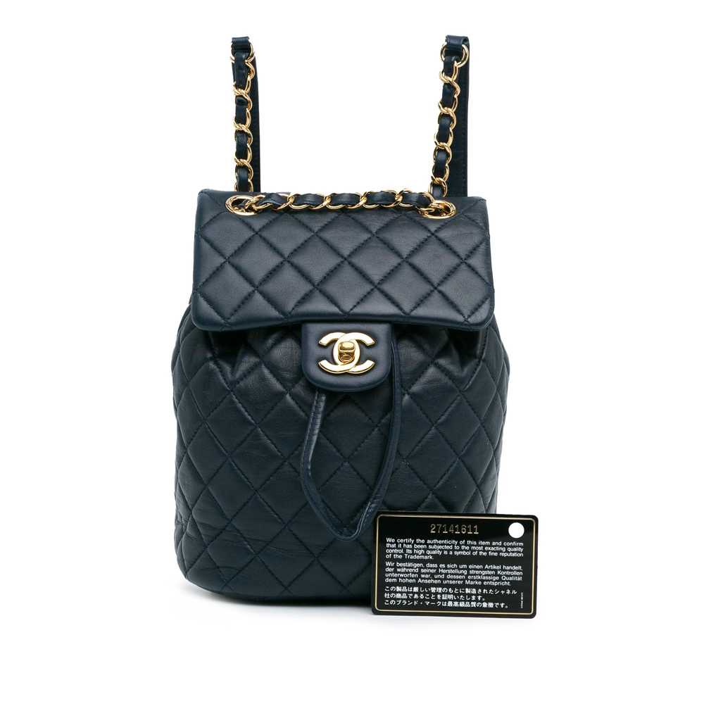 Product Details Chanel Navy Small Lambskin Urban … - image 10