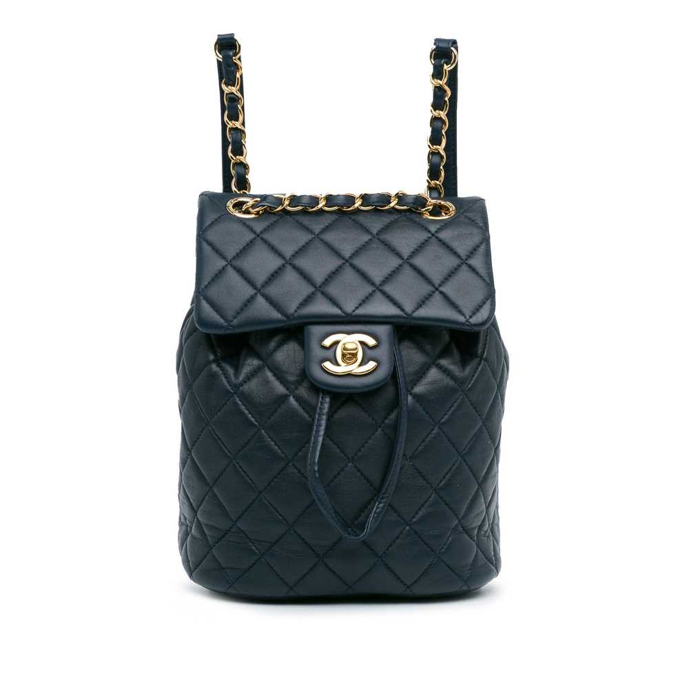 Product Details Chanel Navy Small Lambskin Urban … - image 1