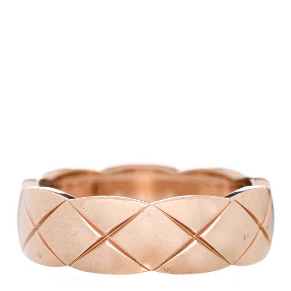 CHANEL 18K Beige Gold Small Coco Crush Ring 58 8.… - image 1