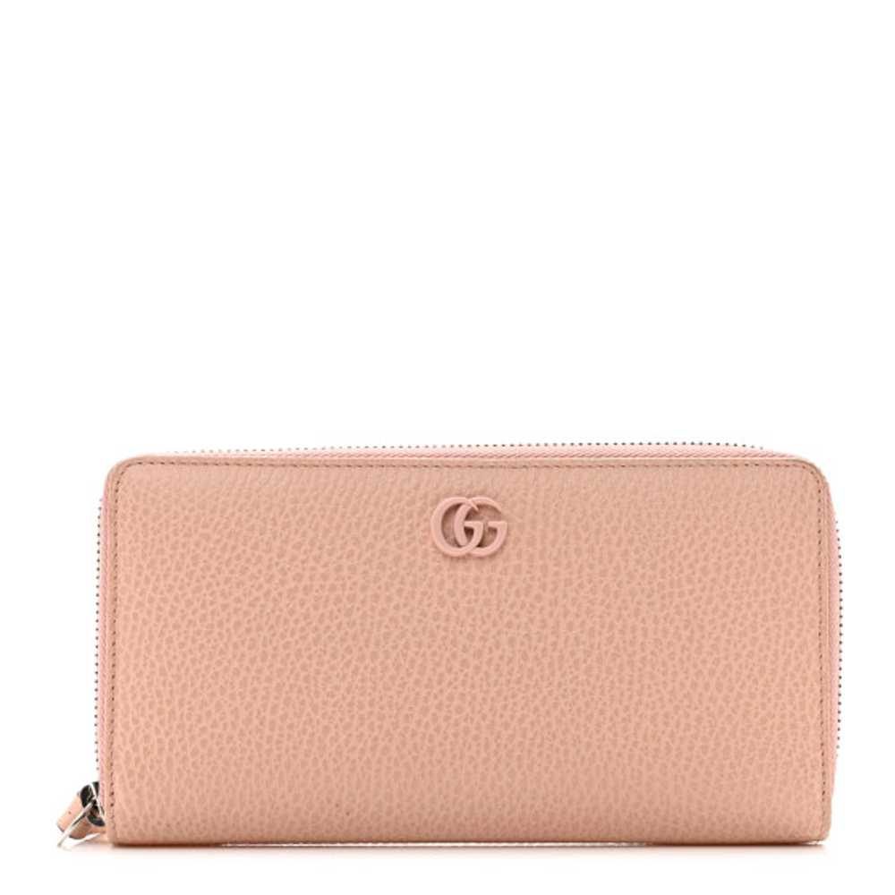 GUCCI Dollar Calfskin Monochrome GG Marmont Zip A… - image 1