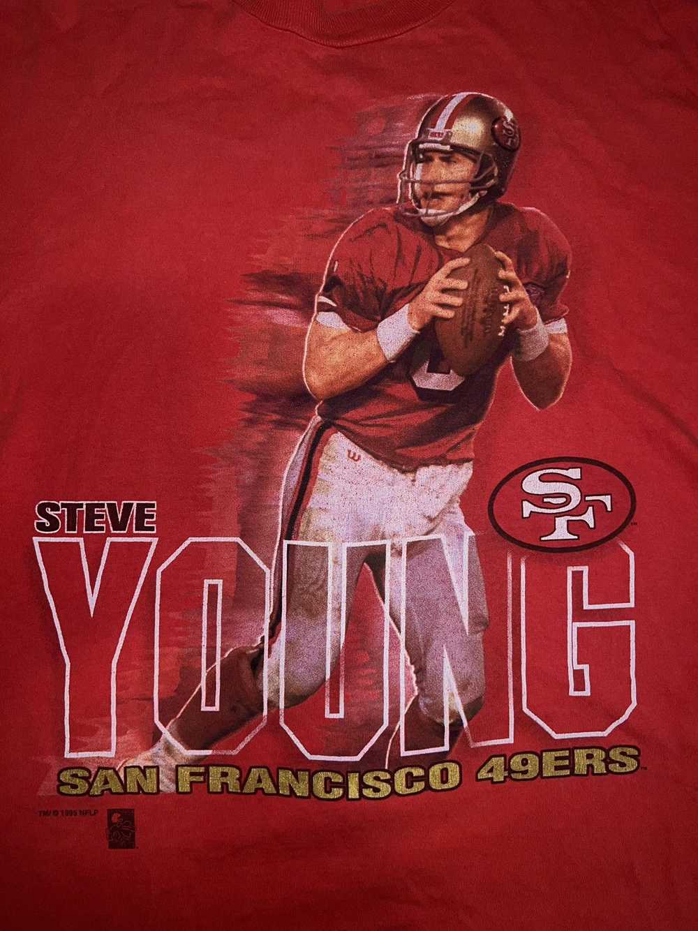 Vintage Salem 1995 Steve Young Graphic Tee - image 2