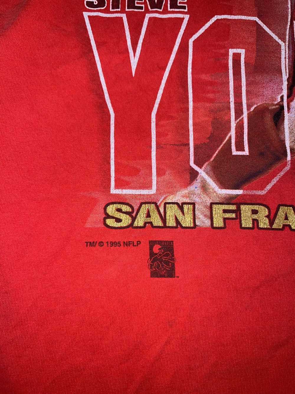 Vintage Salem 1995 Steve Young Graphic Tee - image 3