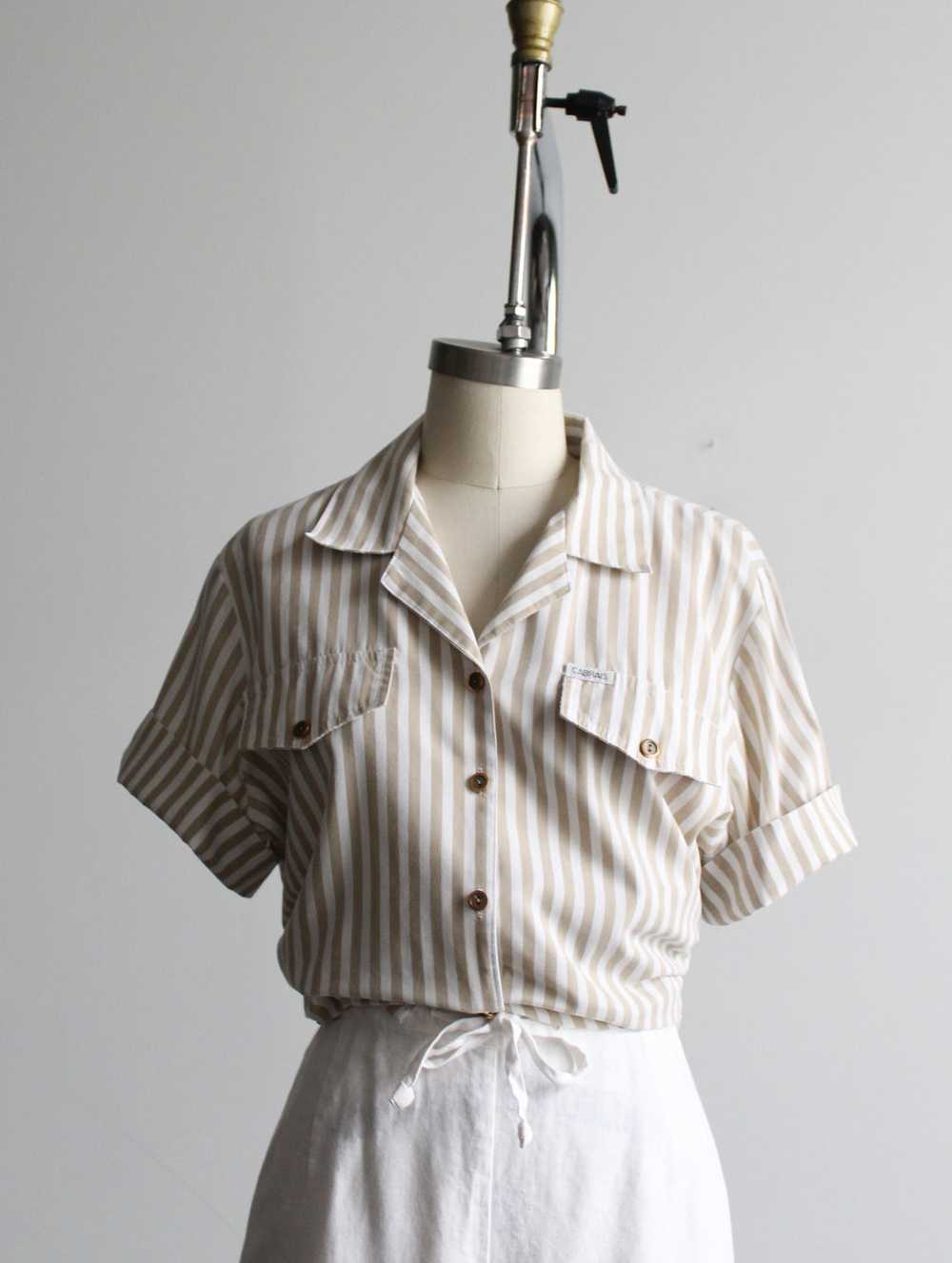 fawn stripe button up - image 5