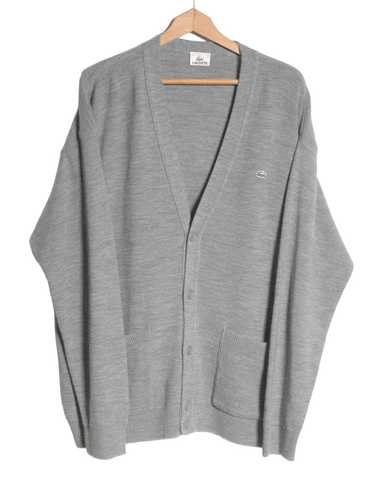 Vintage Lacoste Grey Cardigan | Size XXL - image 1