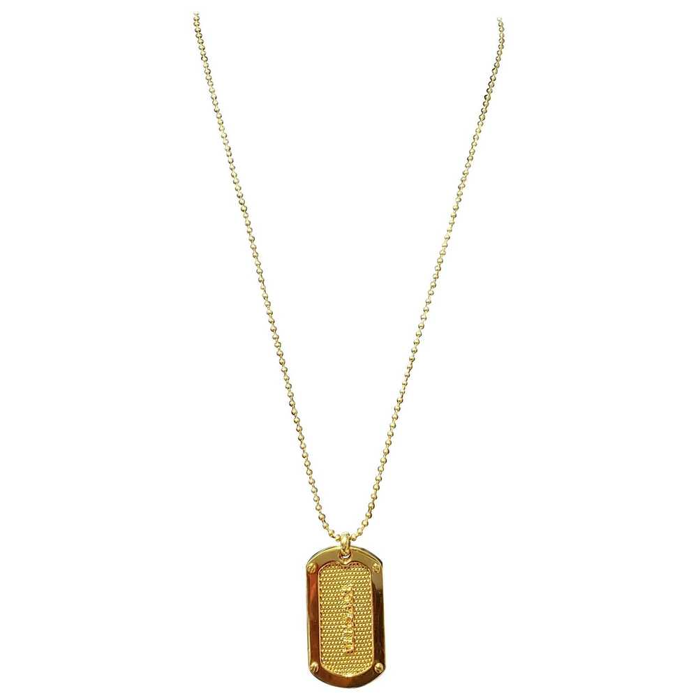 F/2012 Look # 8 VERSACE 24K GOLD PLATED CHAIN MED… - image 1
