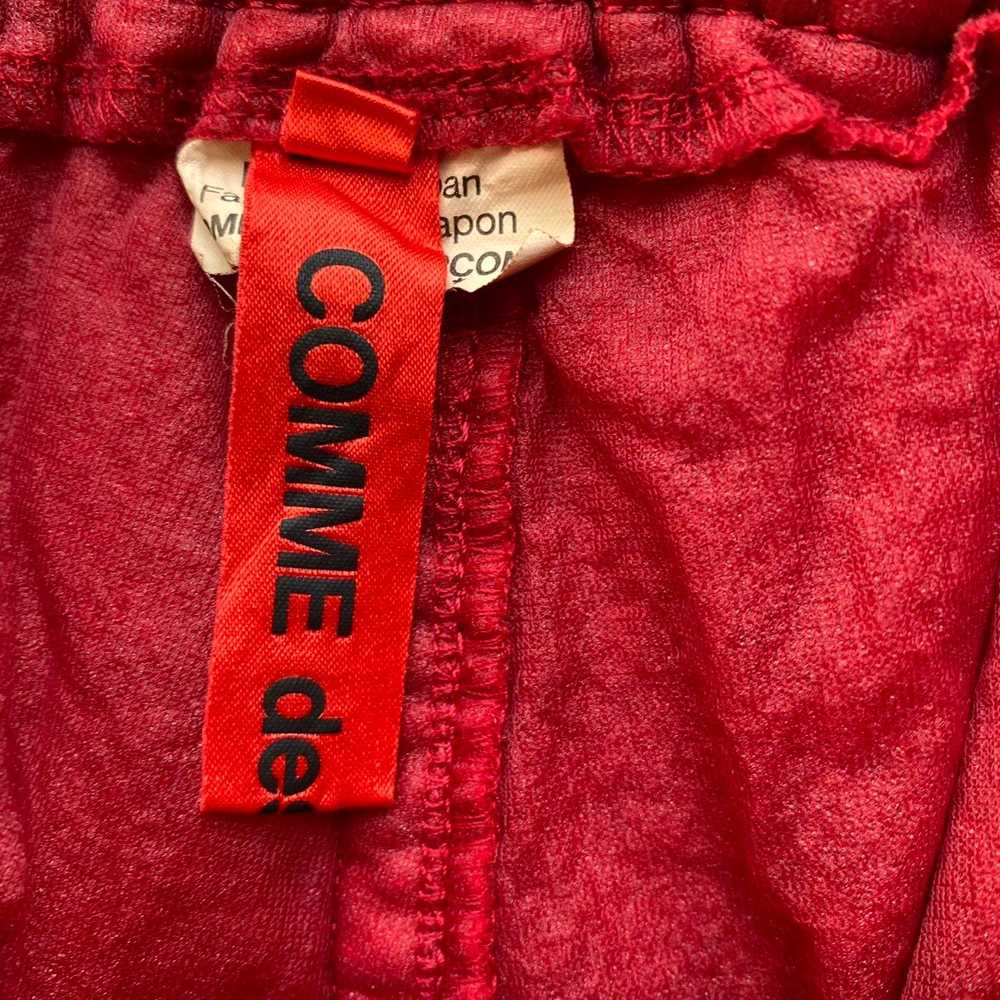 Comme des Garcons AW17 Red Nylon Drop Crotch Pants - image 4