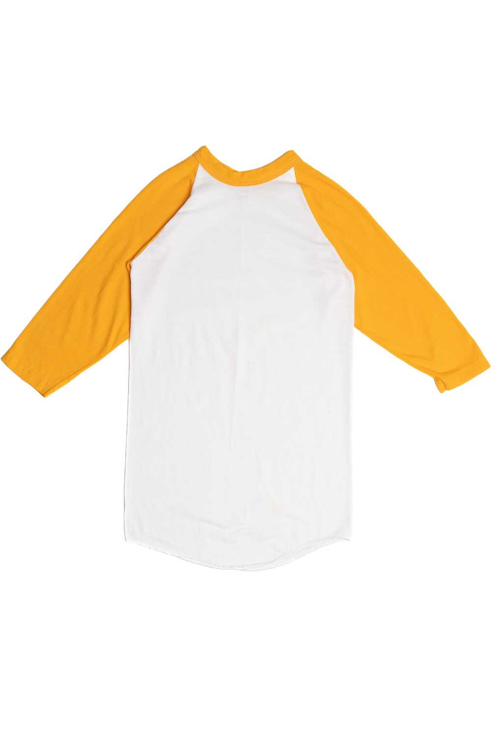Vintage Yellow Blank Sportswear Raglan T-Shirt - image 1