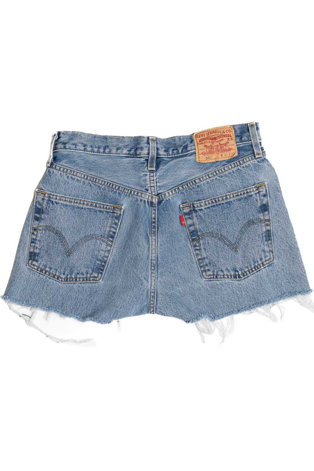 Vintage Levi's 501 Button Fly Denim Cutoff Shorts… - image 2