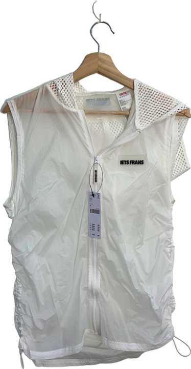 Iets Frans White Mesh Hooded Sports Vest XS