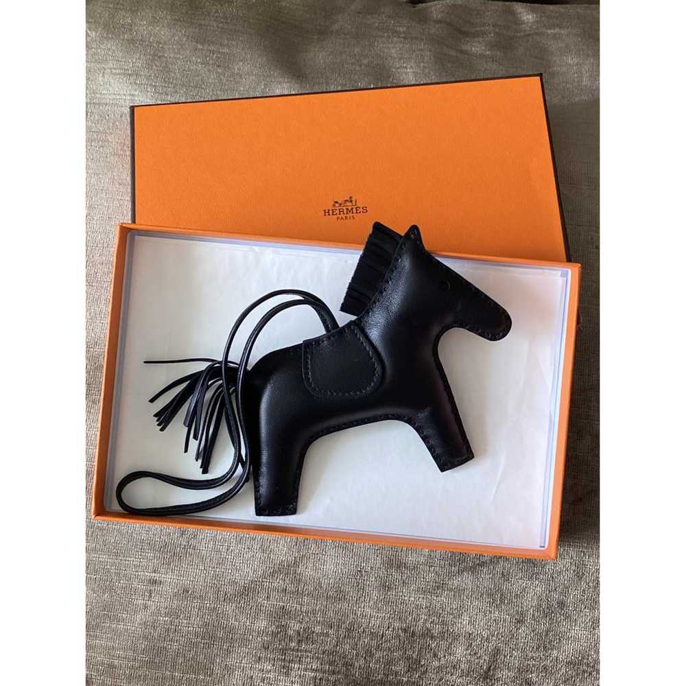 Hermès Rodeo leather bag charm - image 2