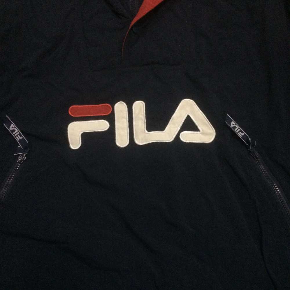 Fila × Sportswear × Vintage Fila Big Logo Half zi… - image 3