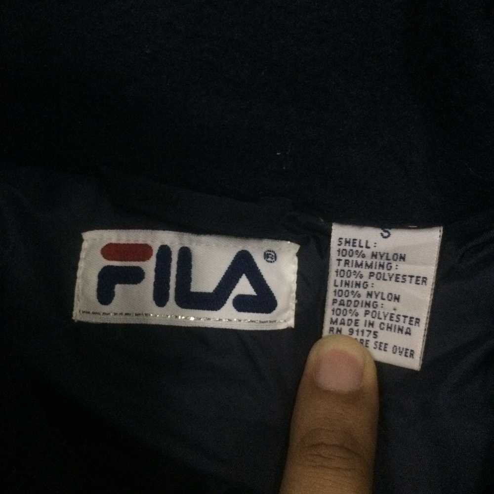 Fila × Sportswear × Vintage Fila Big Logo Half zi… - image 4