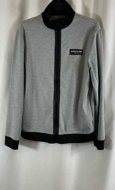 Kenneth Cole Mens Gray Heather Long Sleeve Full Zi