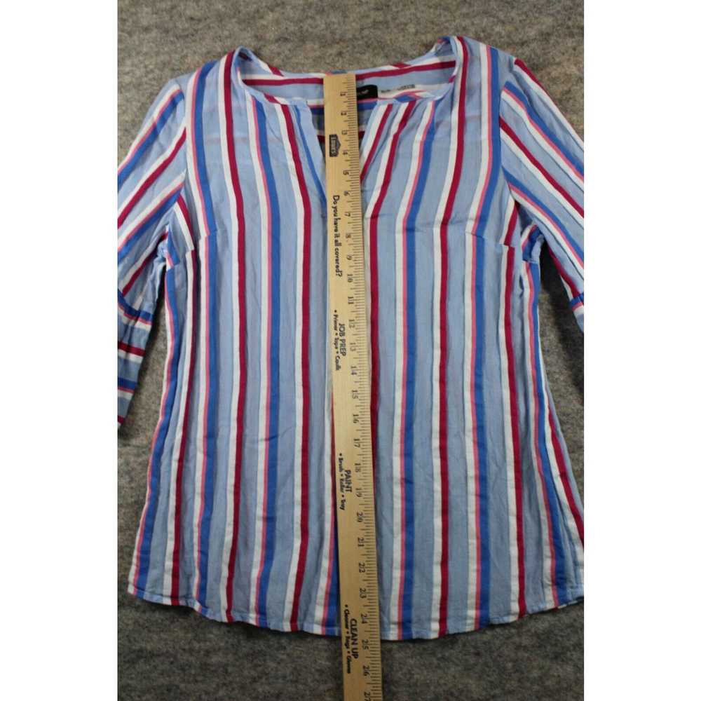 Bell Ivanka Trump Shirt Size M Medium Striped Blu… - image 3