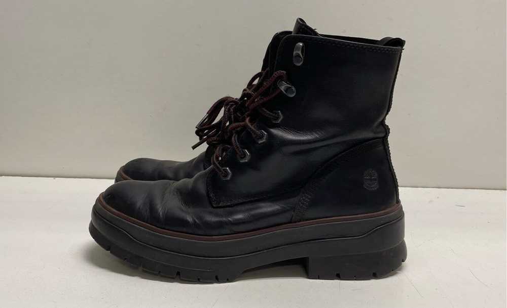 Timberland Malynn Leather Combat Boots Black 8.5 - image 1
