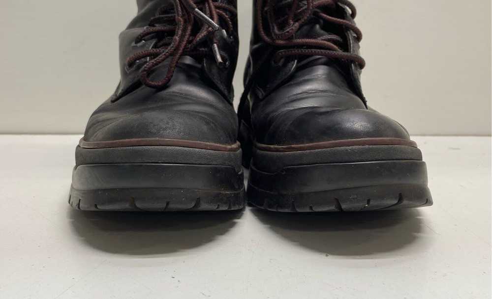 Timberland Malynn Leather Combat Boots Black 8.5 - image 2