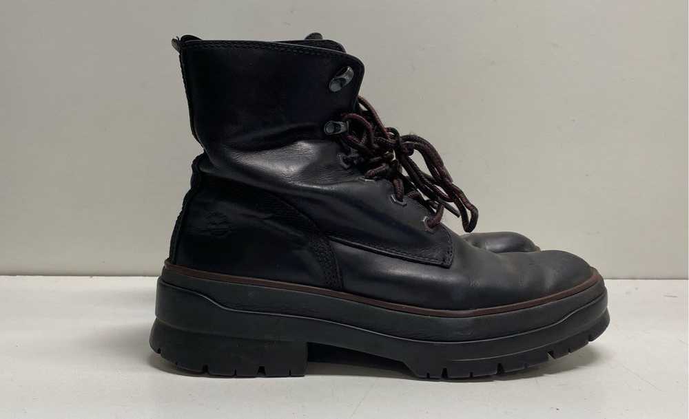 Timberland Malynn Leather Combat Boots Black 8.5 - image 3