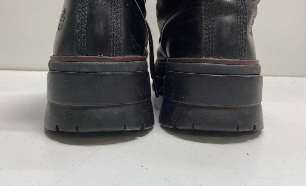 Timberland Malynn Leather Combat Boots Black 8.5 - image 4