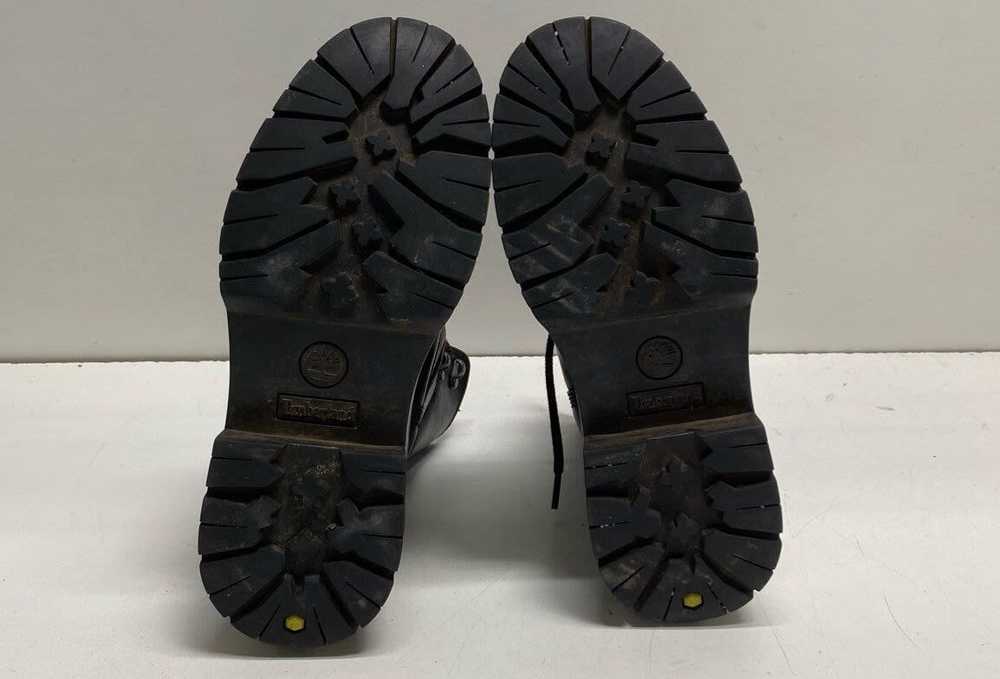 Timberland Malynn Leather Combat Boots Black 8.5 - image 7