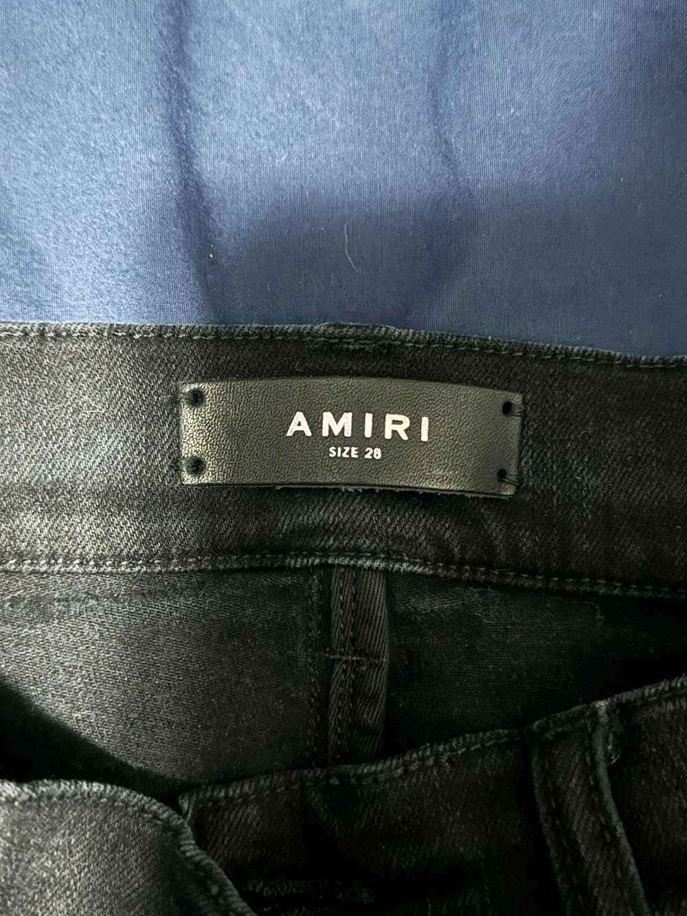 Amiri Amiri Black Hibiscus Stencel Jeans - image 3