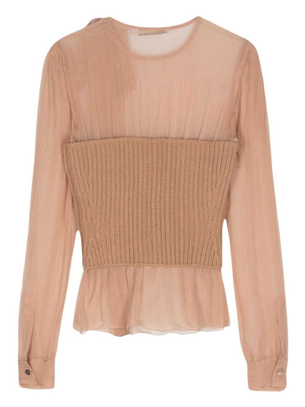Prada Pre-Owned 2010s panelled blouse - Neutrals - image 2