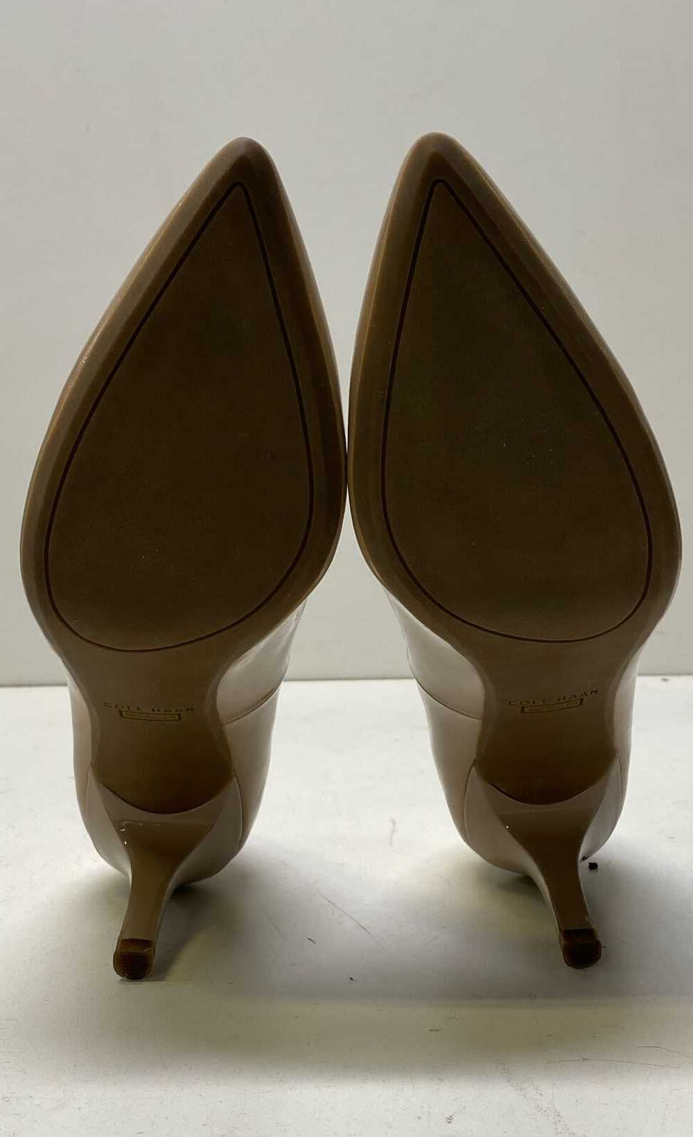 Cole Haan Patent Pointed Toe Heels Beige 8 - image 6
