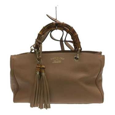 Gucci Bamboo Shopper leather handbag - image 1