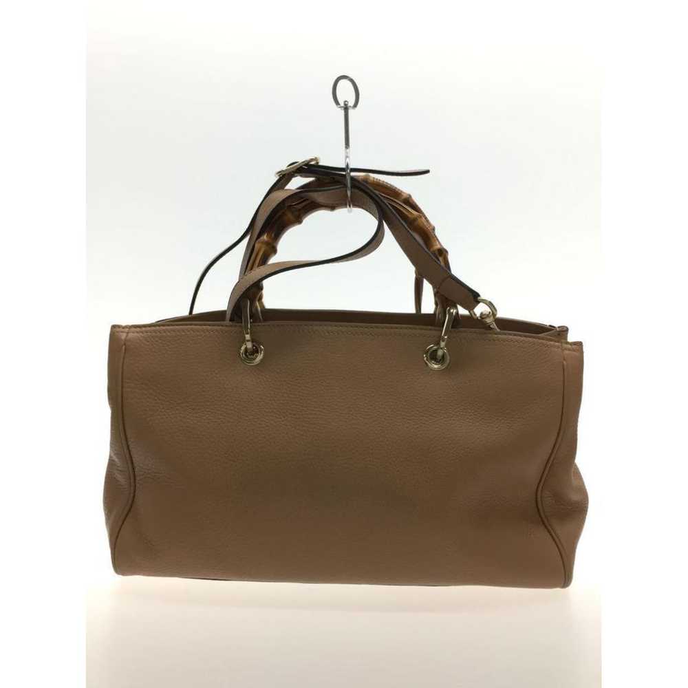 Gucci Bamboo Shopper leather handbag - image 3