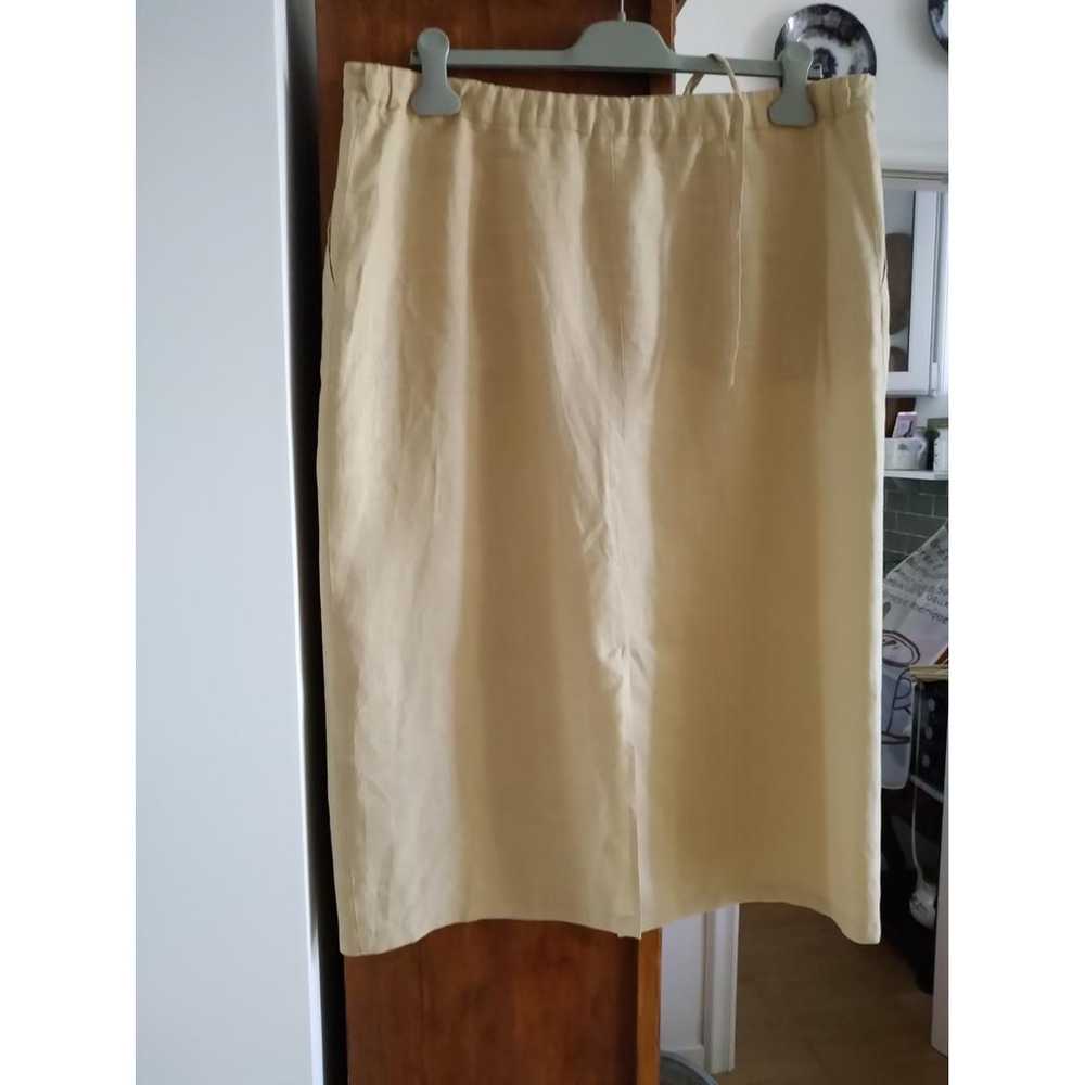 Elena Miro Linen mid-length skirt - image 2