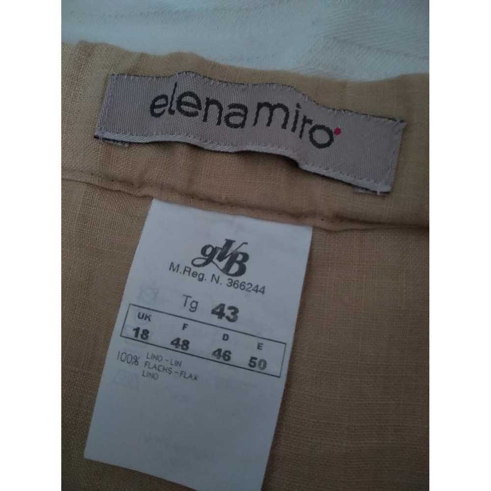 Elena Miro Linen mid-length skirt - image 3