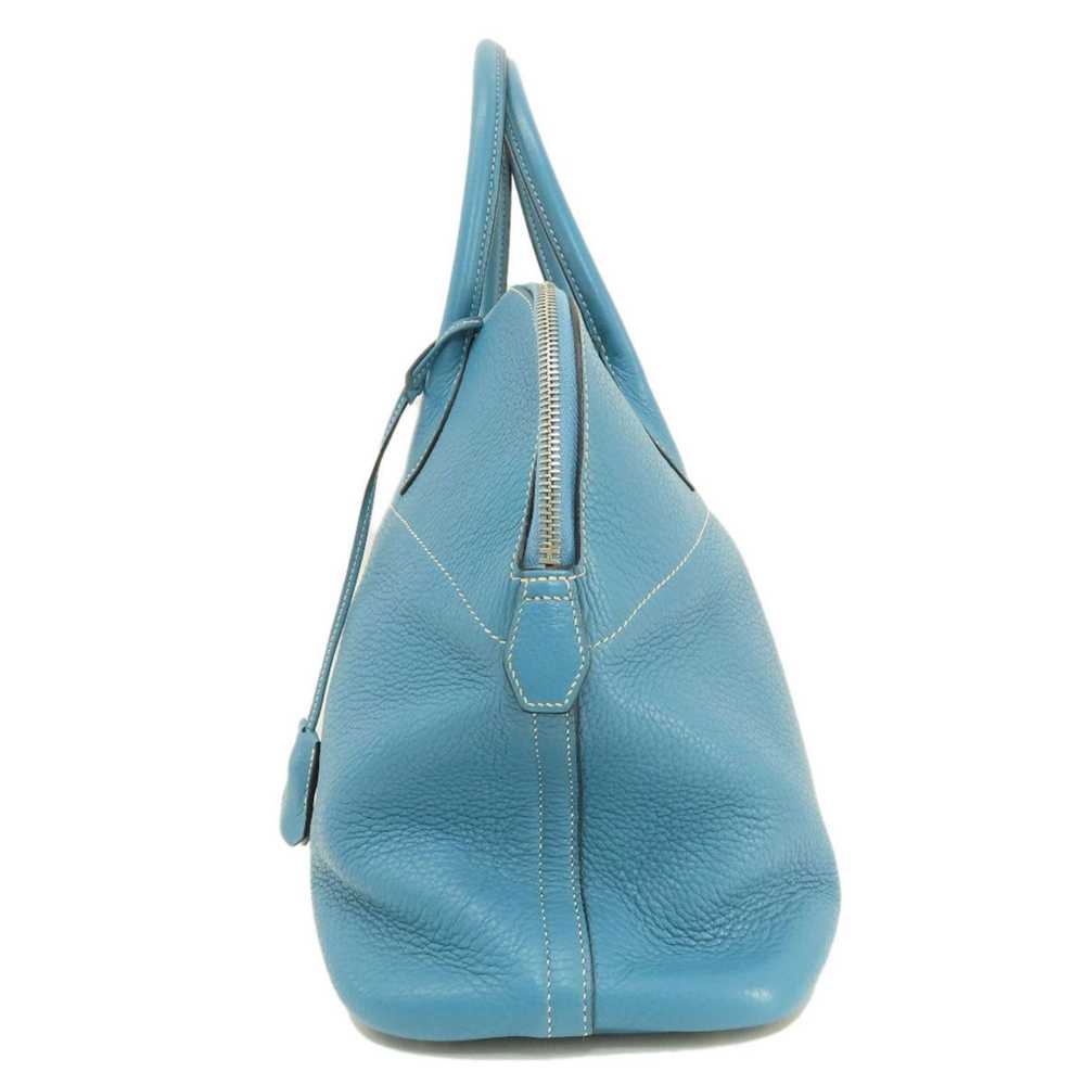 Hermes Hermes Bolide 35 Blue Jean Handbag Taurill… - image 3