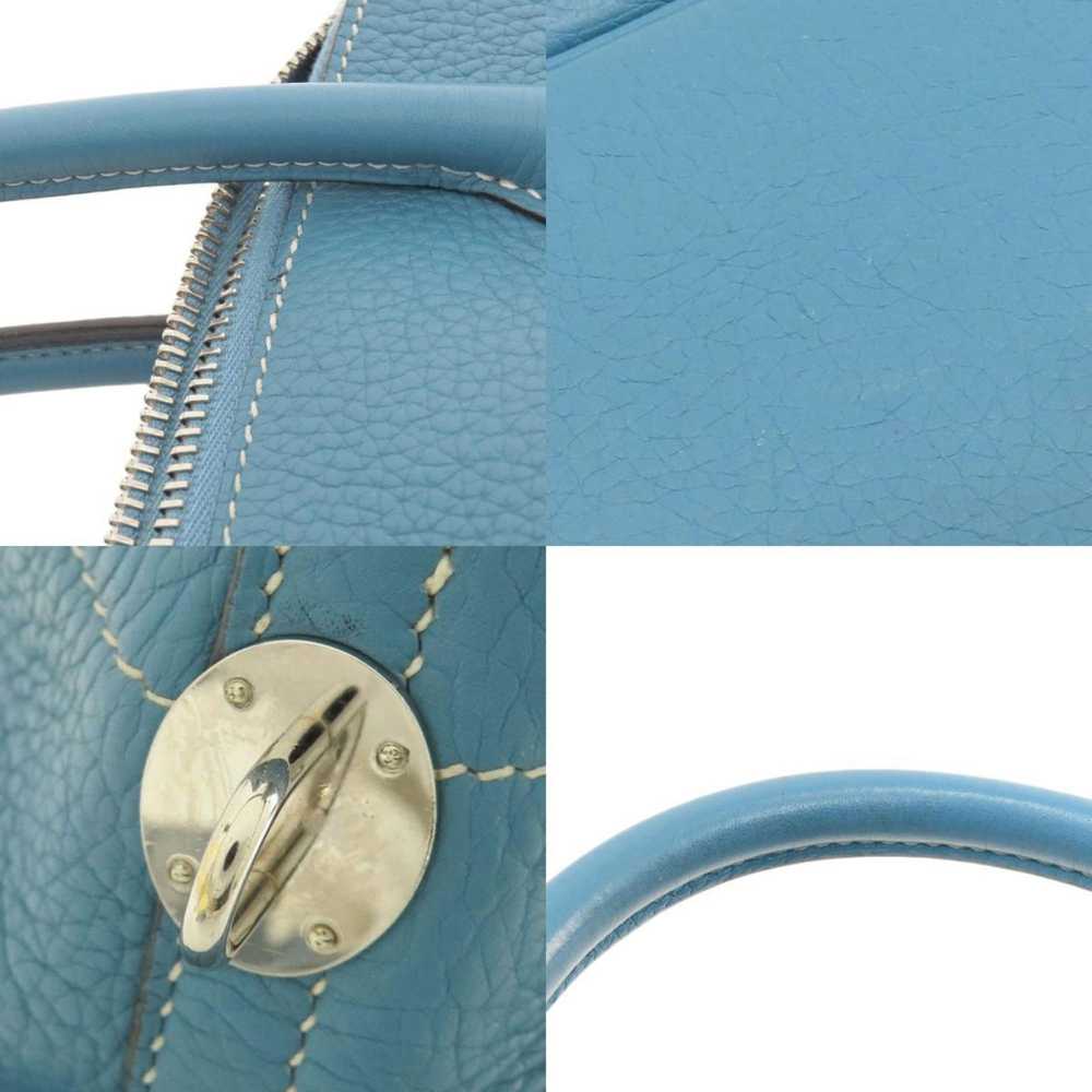 Hermes Hermes Bolide 35 Blue Jean Handbag Taurill… - image 8