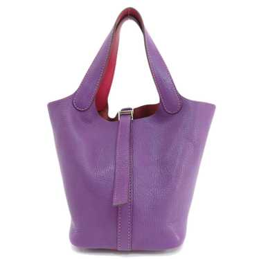 Hermes Hermes Picotin Eclat PM Cyclamen Handbag C… - image 1