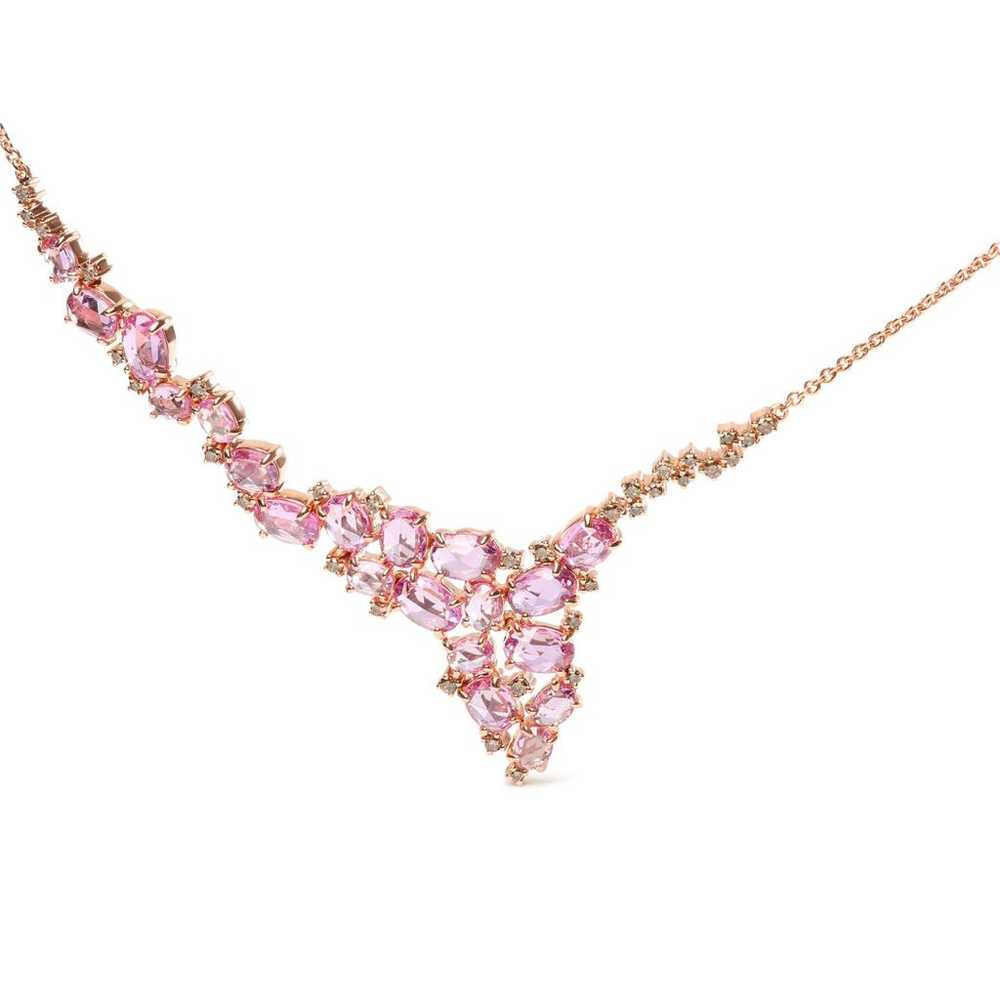 Non Signé / Unsigned Pink gold necklace - image 2