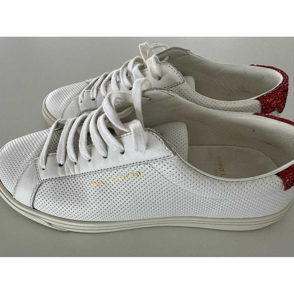 Saint Laurent Andy leather trainers - image 2